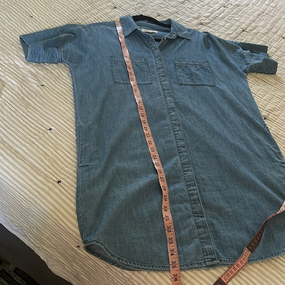 Madewell Chambray Courier  Shirt Dress - Picture 10 of 10